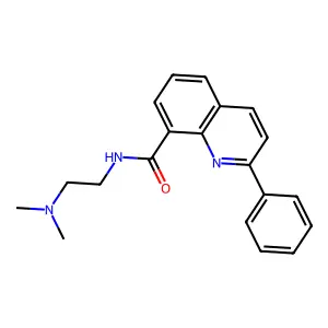 8-Quinolinecarboxamide, N-(2-(dimethylamino)ethyl)-2-phenyl- structure
