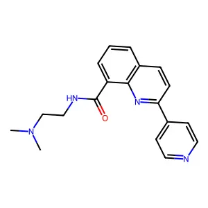 N-(2-(Dimethylamino)ethyl)-2-(4-pyridinyl)-8-quinolinecarboxamide structure