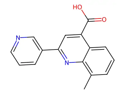 8-Methyl-2-pyridin-3-ylquinoline-4-carboxylic acid structure