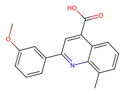 2-(3-Methoxyphenyl)-8-methylquinoline-4-carboxylic acid structure