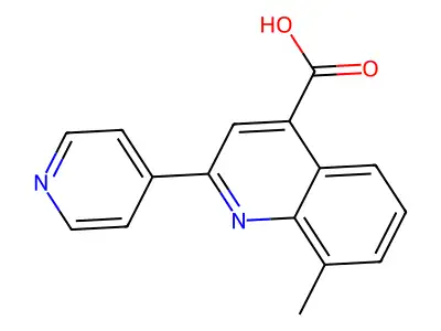 8-Methyl-2-pyridin-4-ylquinoline-4-carboxylic acid structure