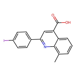 2-(4-Iodophenyl)-8-methylquinoline-4-carboxylic acid structure