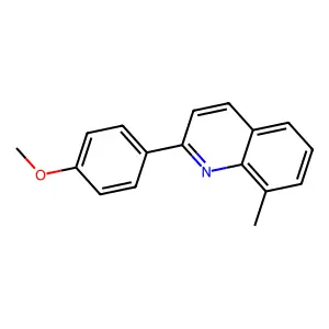 Quinoline,2-(4-methoxyphenyl)-8-methyl- structure