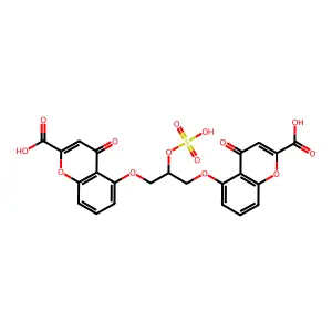 色甘酸硫酸盐 structure