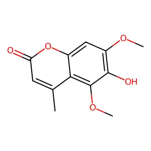 6-Hydroxy-5,7-dimethoxy-4-methyl-2H-chromen-2-one structure