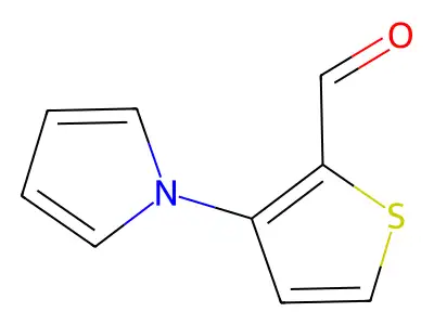 3-(1H-Pyrrol-1-yl)thiophene-2-carbaldehyde structure