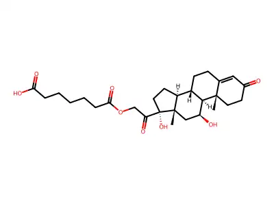 氢化可的松21-半庚二酸酯 structure