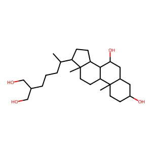 Cholestane-3,7,26,27-tetrol structure