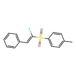 1-Fluoro-2-phenylvinyl 4-methylphenyl sulfone structure