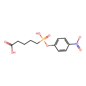 5-[hydroxy-(4-nitrophenoxy)phosphoryl]pentanoic Acid structure