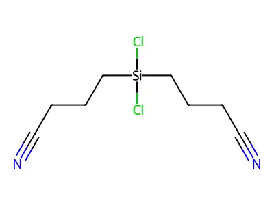 4,4'-(二氯亚甲硅烷基)双丁腈 structure