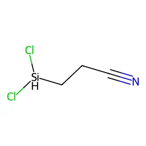Propanenitrile, 3-(dichlorosilyl)- structure
