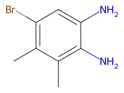 5-Bromo-3,4-dimethylbenzene-1,2-diamine structure