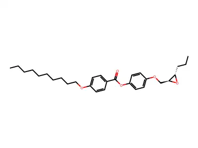 [4-[(3-Propyloxiran-2-yl)methoxy]phenyl] 4-decoxybenzoate structure