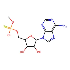 腺苷5'-O-硫代磷酸O-甲酯 structure