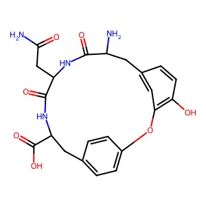 L-Tyrosine, 3-hydroxy-L-tyrosyl-L-asparaginyl-, cyclic (13->3)-ether structure