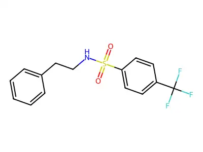 N-(2-Phenylethyl)-4-(trifluoromethyl)benzenesulfonamide structure