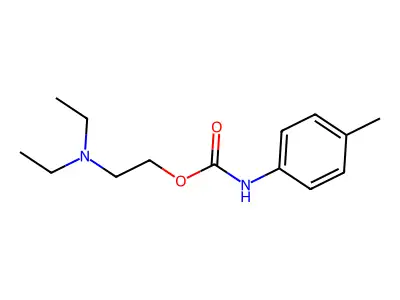 2-Diethylaminoethyl N-(P-tolyl)carbamate structure