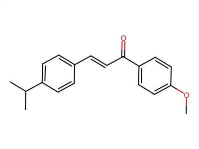 1-(4-Methoxyphenyl)-3-(4-propan-2-ylphenyl)prop-2-en-1-one structure