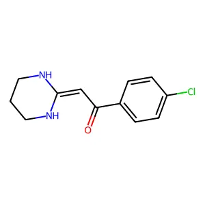 Ethanone, 1-(4-chlorophenyl)-2-(tetrahydro-2(1H)-pyrimidinylidene)- structure