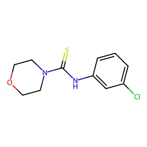 N-(3-chlorophenyl)morpholine-4-carbothioamide structure