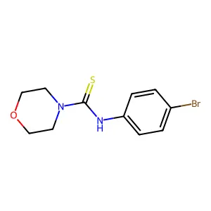 N-(4-bromophenyl)morpholine-4-carbothioamide structure