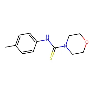 N-(4-methylphenyl)morpholine-4-carbothioamide structure
