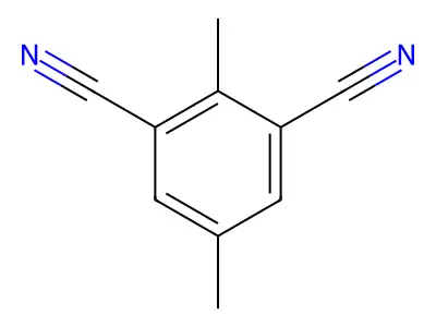 2,5-Dimethyl-isophthalonitrile structure