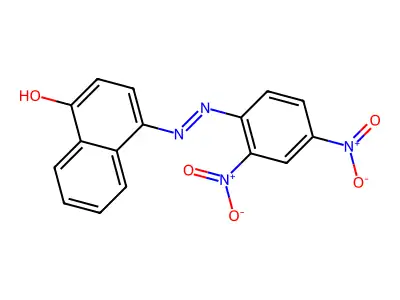 4-(2,4-Dinitrophenylazo)-1-naphthol structure