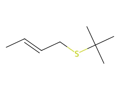 trans-1-(t-Butylthio)-2-butene structure