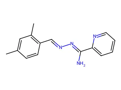 N'-[(2,4-dimethylphenyl)methylideneamino]pyridine-2-carboximidamide structure
