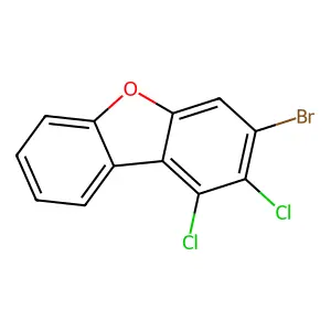 Dibenzofuran, bromodichloro- structure