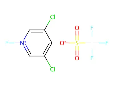 3,5-Dichloro-1-fluoropyridinium triflate structure