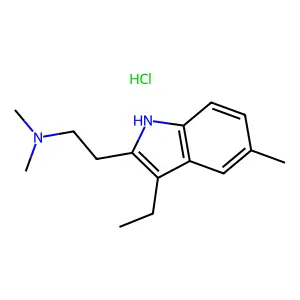 5-Methyl-3-ethyl-2-dimethylaminoethylindole structure