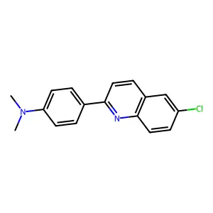 4-(6-chloroquinolin-2-yl)-N,N-dimethylaniline structure