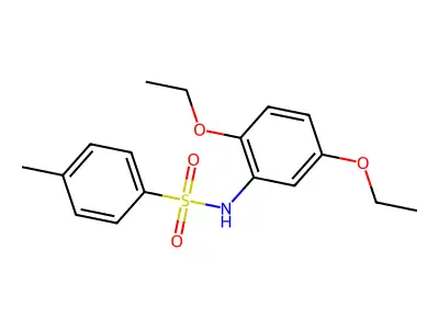 N-(2,5-diethoxyphenyl)-4-methylbenzenesulfonamide structure