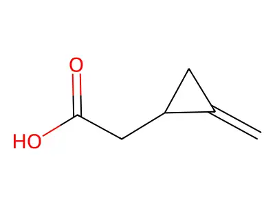 亞甲基環丙基乙酸 structure