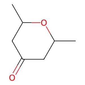 Tetrahydro-2,6-dimethyl-4H-pyran-4-one structure