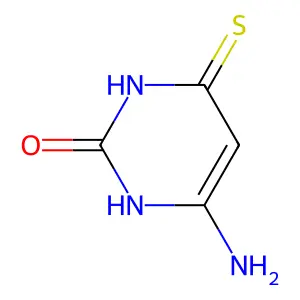 6-amino-4-sulfanylidene-1H-pyrimidin-2-one structure
