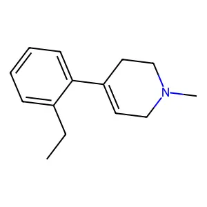 1-Methyl-4-(2'-ethylphenyl)-1,2,3,6-tetrahydropyridine structure