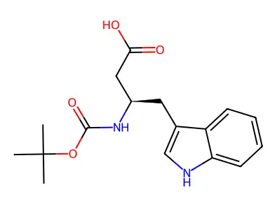 Boc-L-b-homotryptophan structure