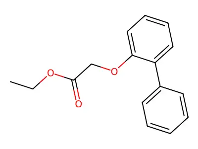 2-(2-Phenylphenoxy)acetic acid ethyl ester structure