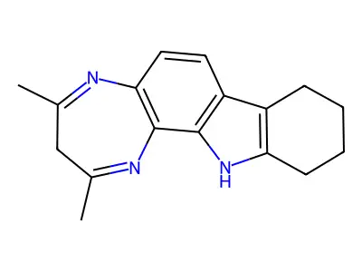 (1,4)Diazepino(2,3-a)carbazole, 3,8,9,10,11,12-hexahydro-2,4-dimethyl- structure