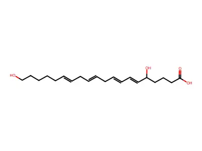 5,20-二羟基二十碳-6,8,11,14-四烯酸 structure