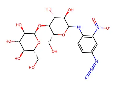 N-(4-Azido-2-nitrophenyl)maltosylamine structure
