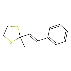 2-甲基-2-(2-苯乙烯基)-1,3-二硫杂环戊烷 structure