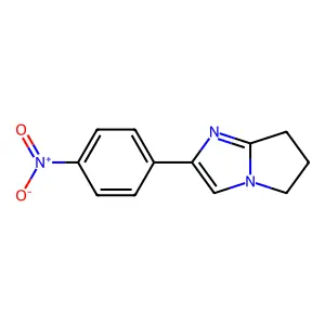 6,7-Dihydro-2-(4-nitrophenyl)-5H-pyrrolo(1,2-a)imidazole structure