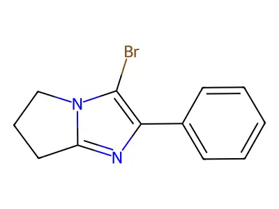 3-bromo-2-phenyl-6,7-dihydro-5H-pyrrolo[1,2-a]imidazole structure