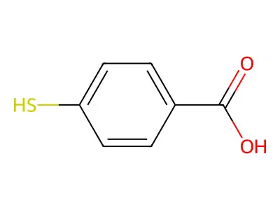 4-巯基苯甲酸 structure