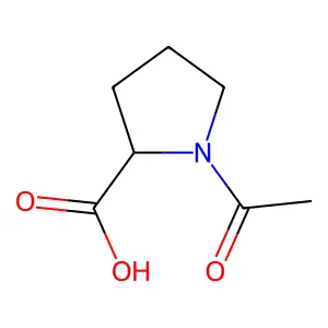 1-Acetyl-2-pyrrolidinecarboxylic acid hydrate structure